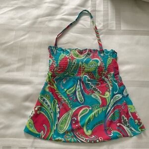 Colorful Paisley Women's Swim Top